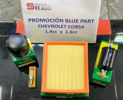 Promoción de repuestos del modelo de auto Chevrolet Corsa 1.6